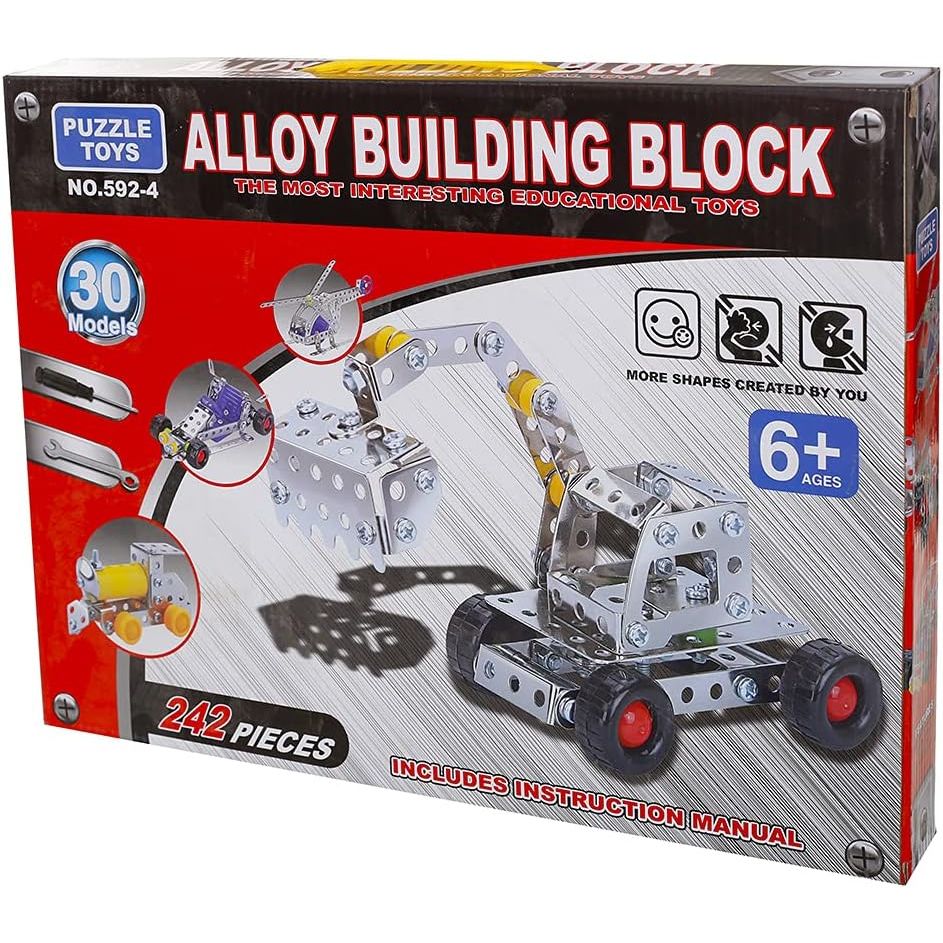 Gliding Railcar Building Blocks Tracks Set | Building Toy