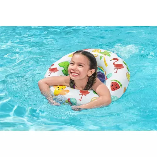 BESTWAY Colorful Designed Swim Ring For Kids 24in