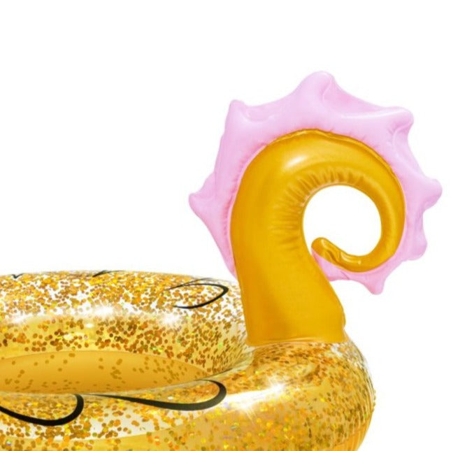 BESTWAY Glitter Seahorse Floating Swim Ring For Children 45in x 41in