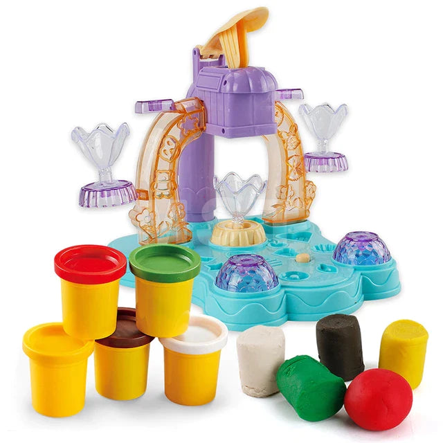 DIY Ice Cream Color Mud Toy With Sound Features