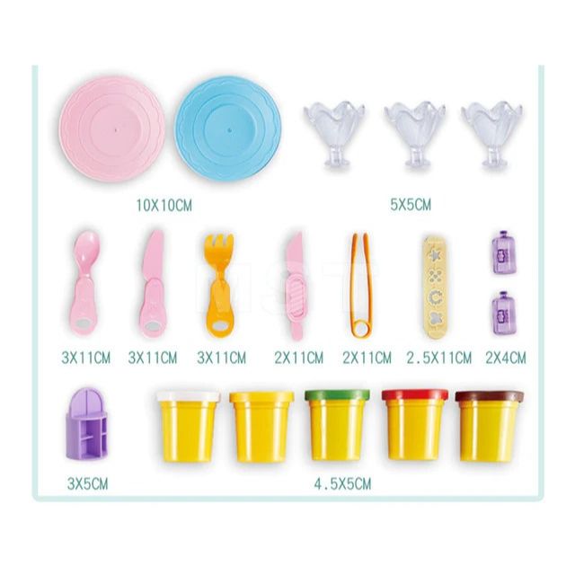 DIY Ice Cream Color Mud Toy With Sound Features
