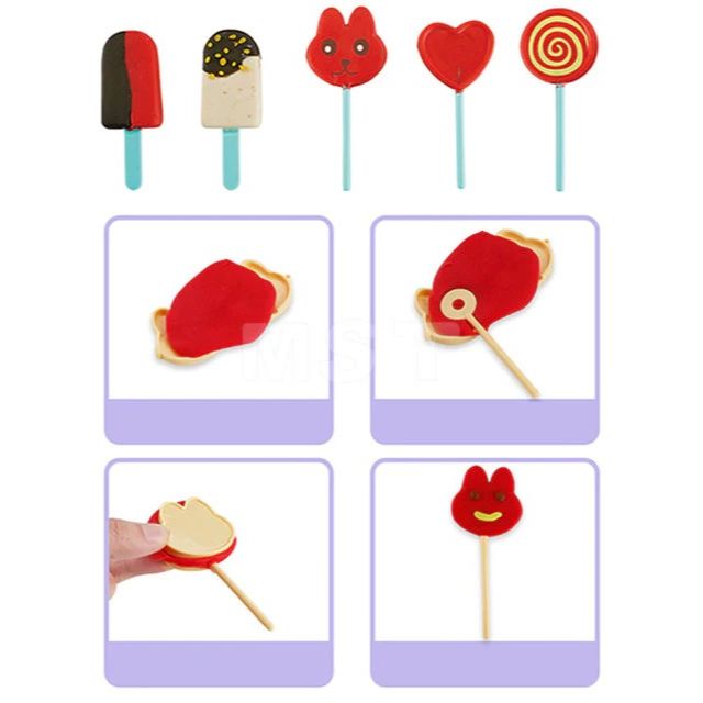 DIY Ice Cream Color Mud Toy With Sound Features