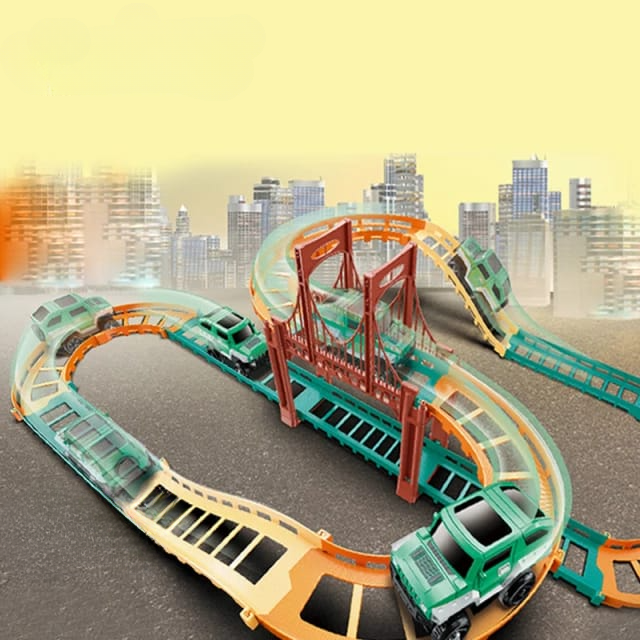 DIY_Urban_Rail_Educational_Track_Set_|_Rail_Track_With_Toy_Truck_1