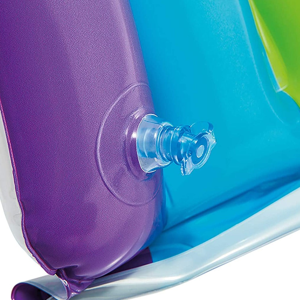 INTEX Inflatable Rainbow Canopy Pool For Babies 4ft 8in x 3ft 11in x 2ft 9in (6in Depth)