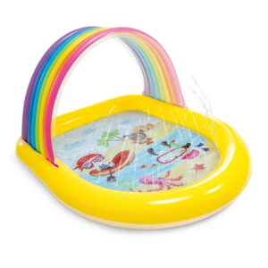 INTEX Rainbow Arch Spray Pool 4ft 10in x 4ft 3in x 2ft 10in (4in Depth)