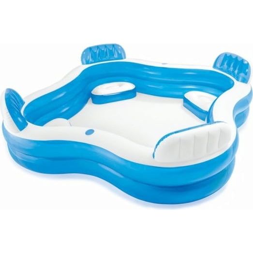 INTEX Swim Centre Family Lounge Pool 7ft 6in x 7ft 6in x 2ft 2in (1ft 2in Depth)