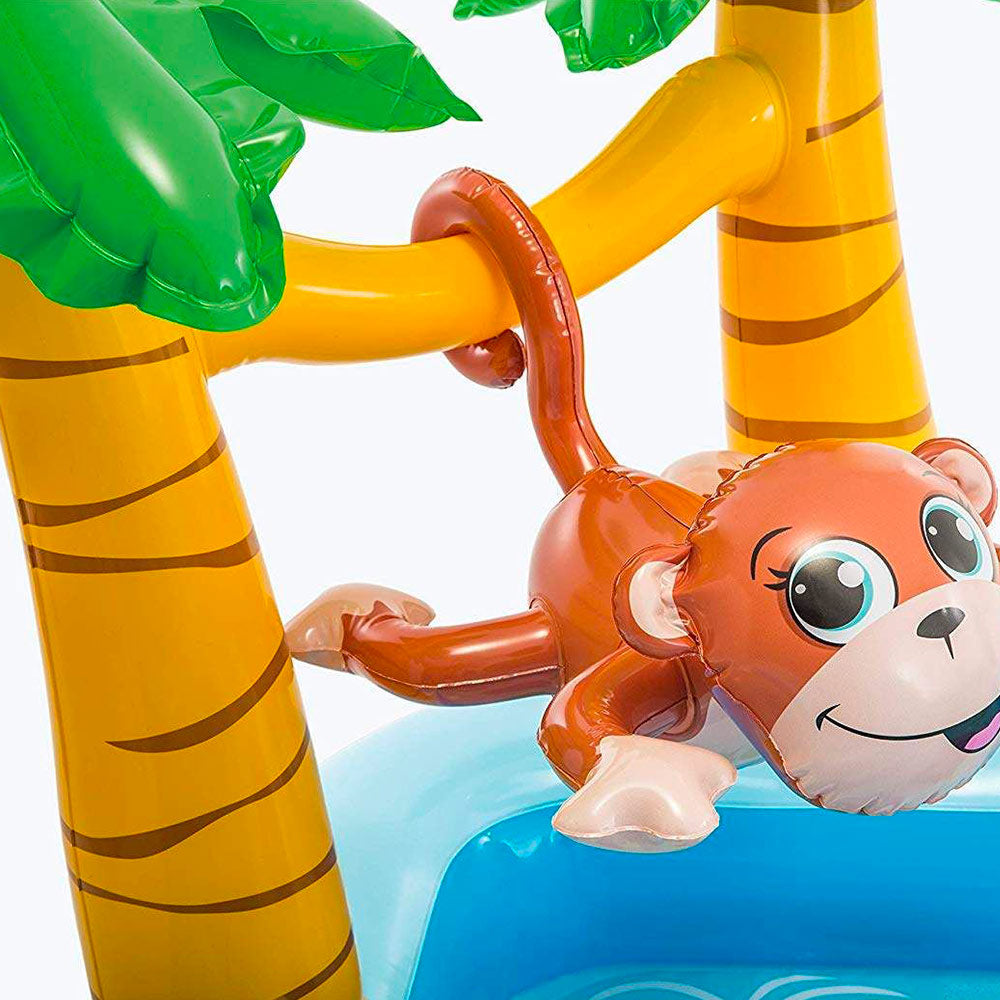 Intex Inflatable Jungle Themed Pool For Kids 8ft 5in x 7ft 1in x 2ft 9in (1ft Depth)
