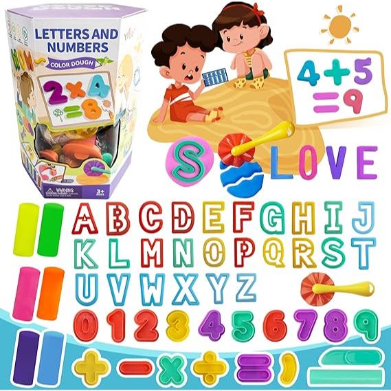 Letters & Numbers Playdough Set | Fun and Educational Play for Kids