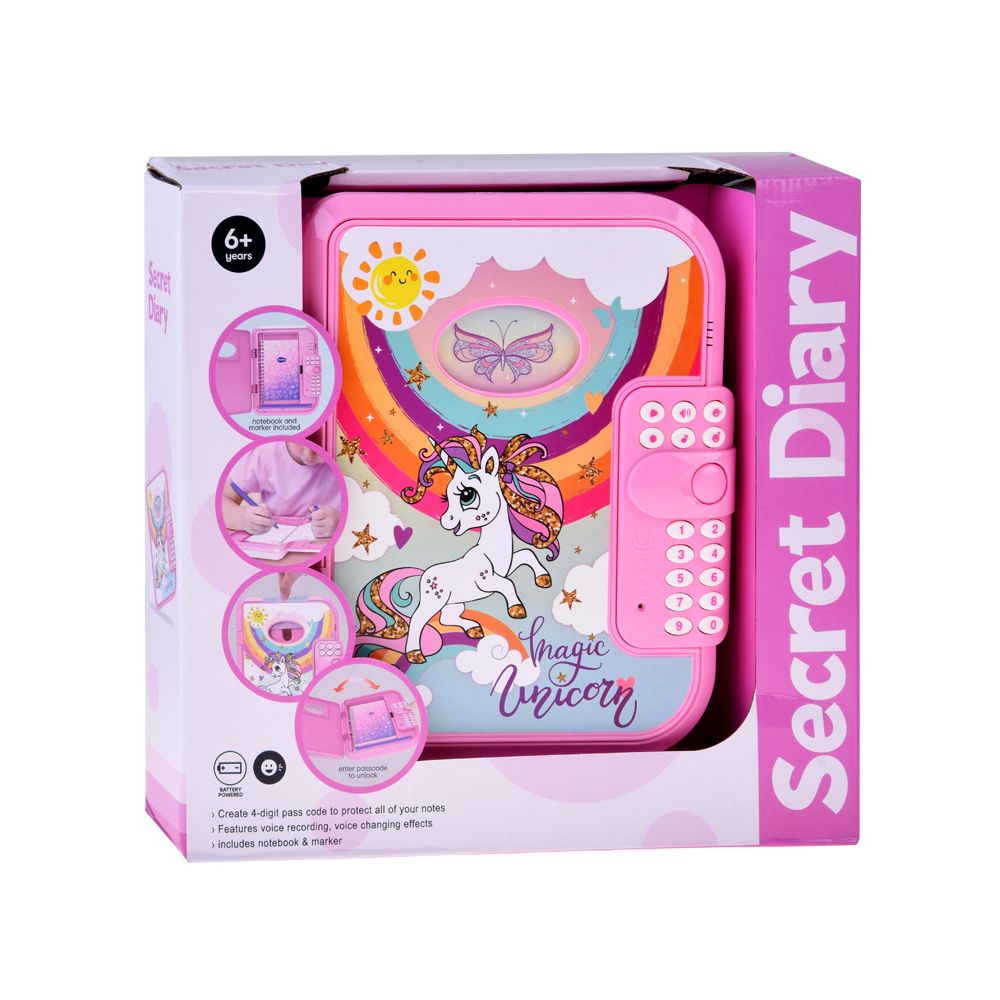 Magical Unicorn Themed Notebook Locker With Accessories For Kids