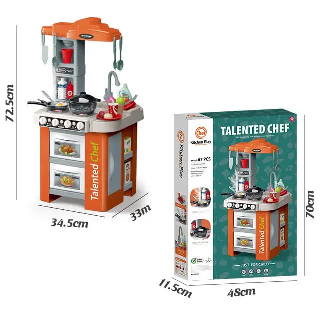 Talented_Large_Chef_Kitchen_Play_Set_67_Pcs_Accessories_|_Simulation_Spray_Boiling_Set_2