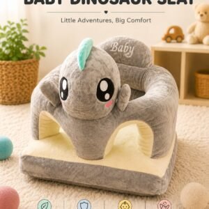 Playful Sofa Sitting Seat for Kids Cute Infant Infant dinosor soft sofa | Playful Kids Sofa Seat | Comfortable Soft Sitting Chair for Toddlers