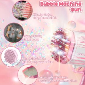 Bazooka Bubble Machine Gun | Soap Spray 69 Holes Gun