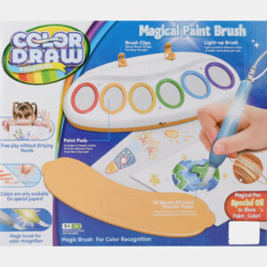 Color Draw Magical Paint Set With Lighted Up Brush & 6 Paint Colours
