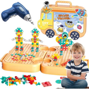 DIY 3D Screw Puzzle Box Briefcase With Electric Drill | Screw-Driver & 200+ Puzzle Pieces