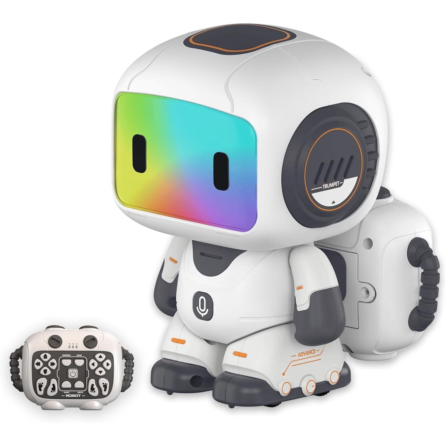 Electronic Smart Robot Toy | Programming RC Robot With Auto-Demonstration, Dance, Music, LED Eyes and Recording Function RC Toys