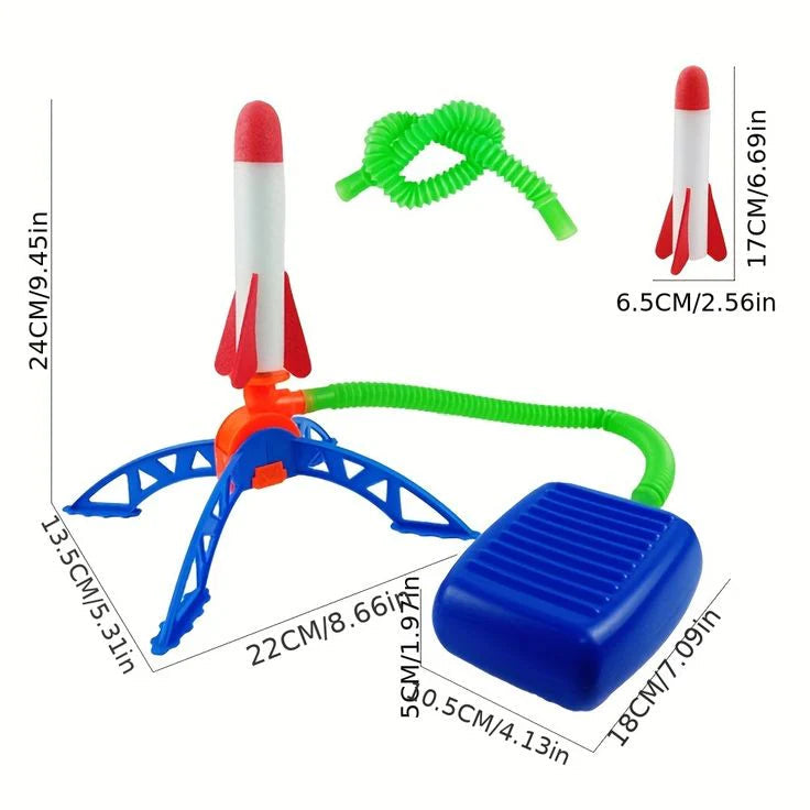 Fun Air Rocket Launcher Toy | Space Rocket Launching With Kick