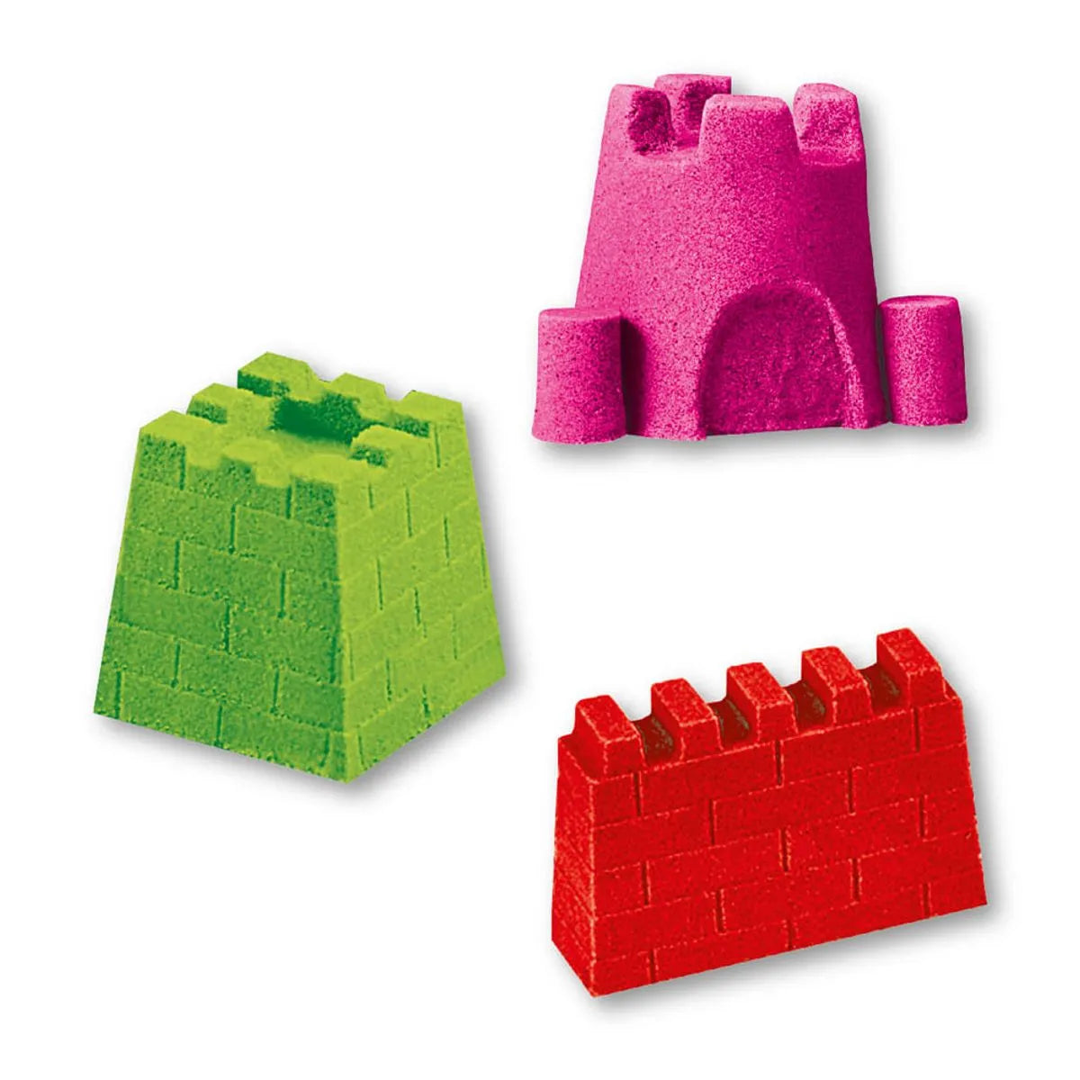 Funny Castle Magic Play Sand Set with Castle Molds, Creative Building Tools & Non-Toxic Sand