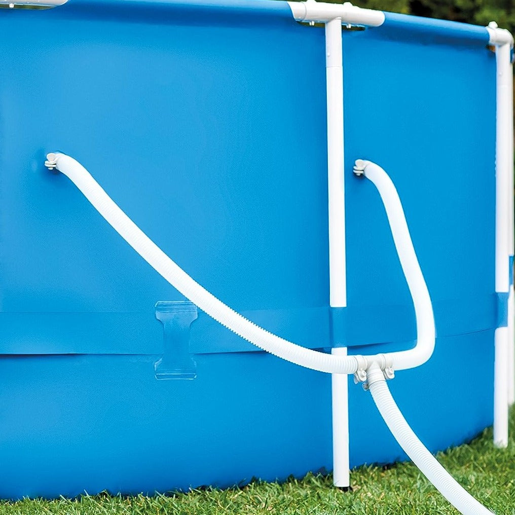 INTEX Beach Side Metal Frame Pool For Kids 12ft x 2ft 6in