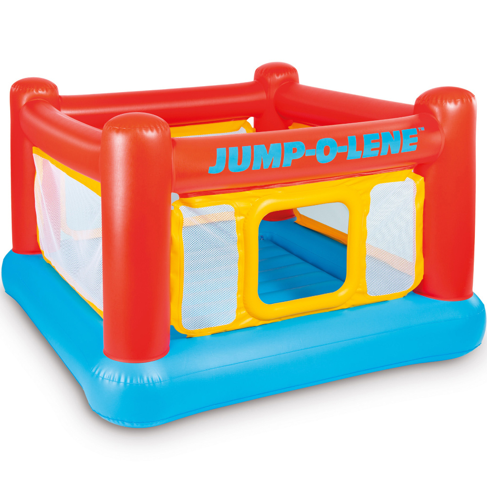 Intex Inflatable Jumping Trampoline Playhouse Jump-O-Lene 5ft 8in x 5ft 8in x 3ft 8in
