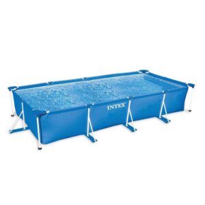 INTEX Rectangular Frame Pool For Kids 14ft 7in x 7ft 2in x 2ft 9in
