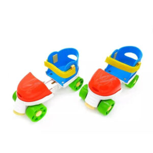 Kids Roller Skates Set with Protective Gear & Colorful Wheels