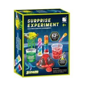 Kids Scientific Experiment Kit | Surprise Experiments Volcano & 52+ Other | Stem Educational Toys