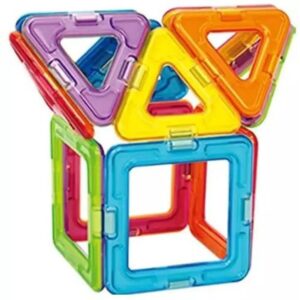 30 Pcs Magnetic Sheet With Colorful Blocks & Puzzle Box